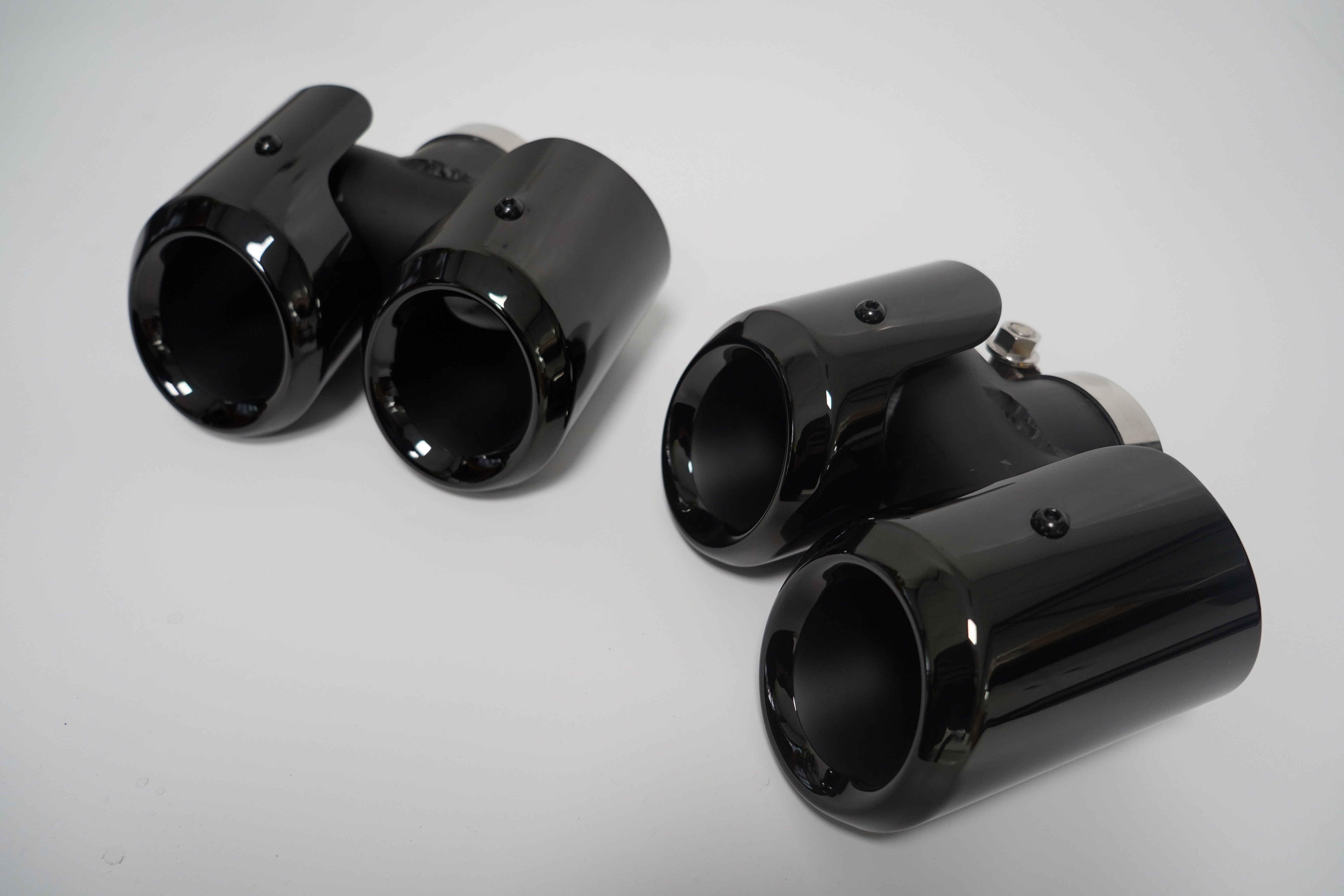 Exhaust Pipe Tips (Black) for Petrol Defender