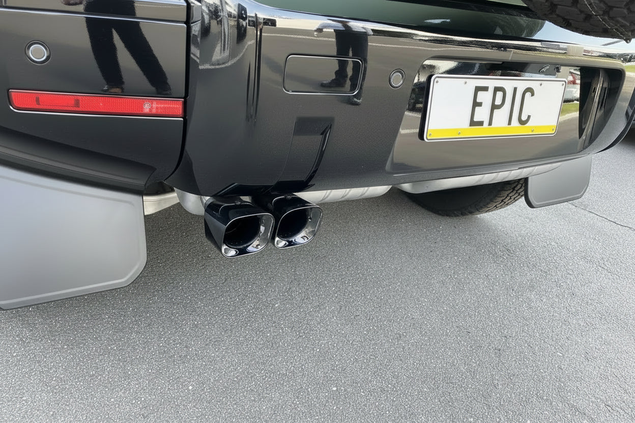 Exhaust Pipe Tips (Black) for Diesel Defender