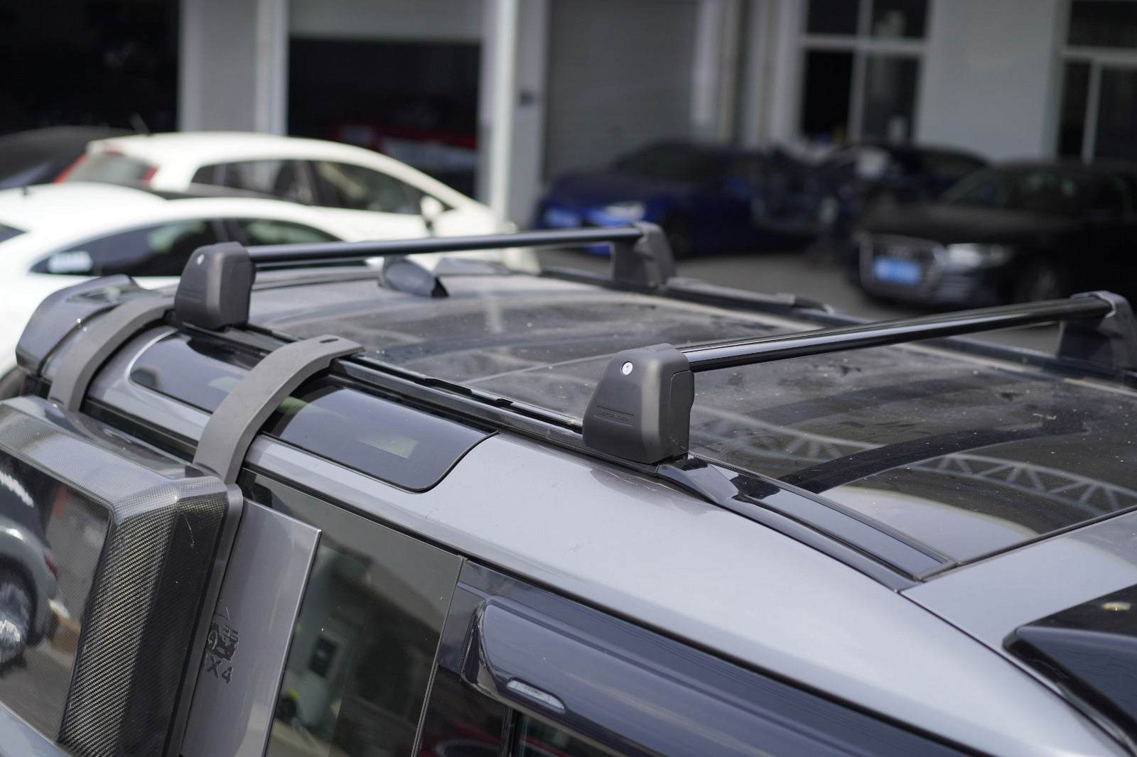 Cross Roof Bars 90 Black