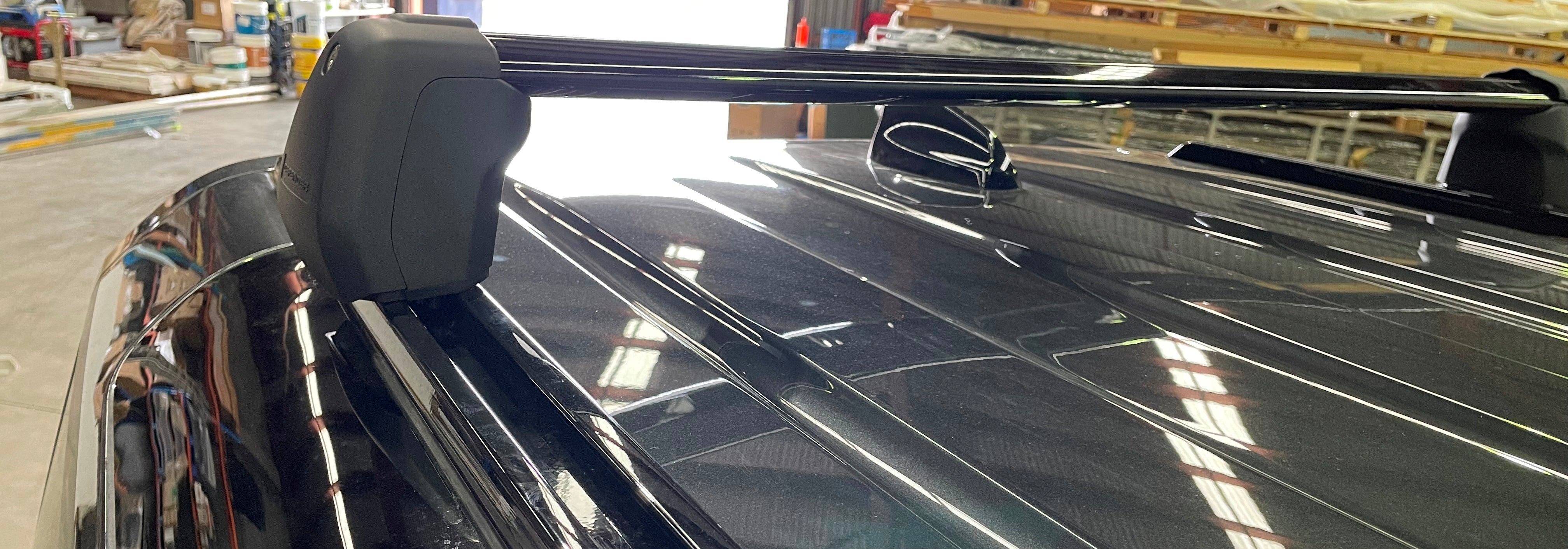 Cross Roof Bars 90 Black