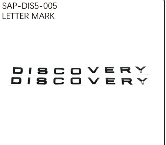 Disco 5 Letter Mark - Black