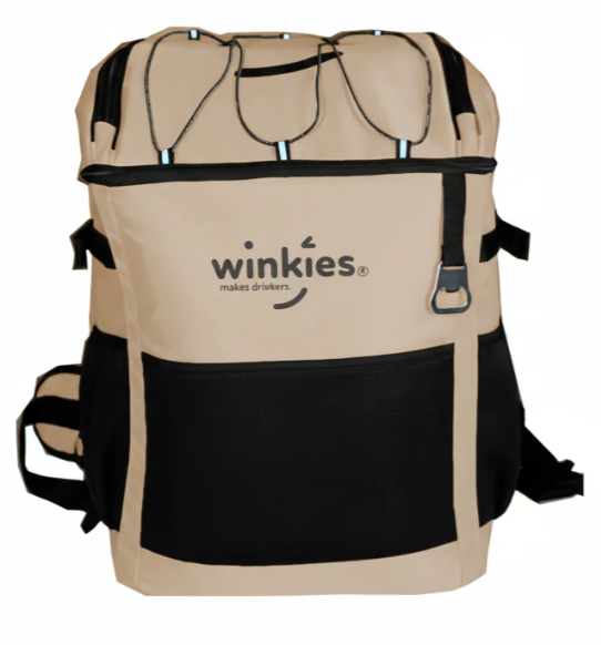 Winkies Backpack Soft Cooler with Water Bowls