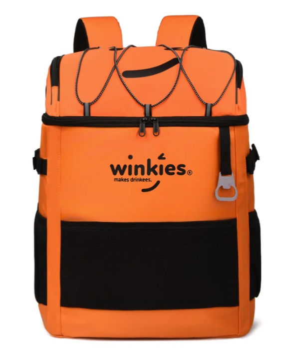 Winkies Backpack Soft Cooler with Water Bowls