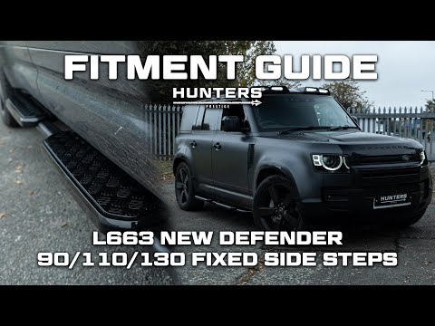 Defender 110/130 Side Steps (Black)