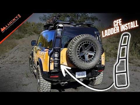 Rear mounted tailgate Ladder