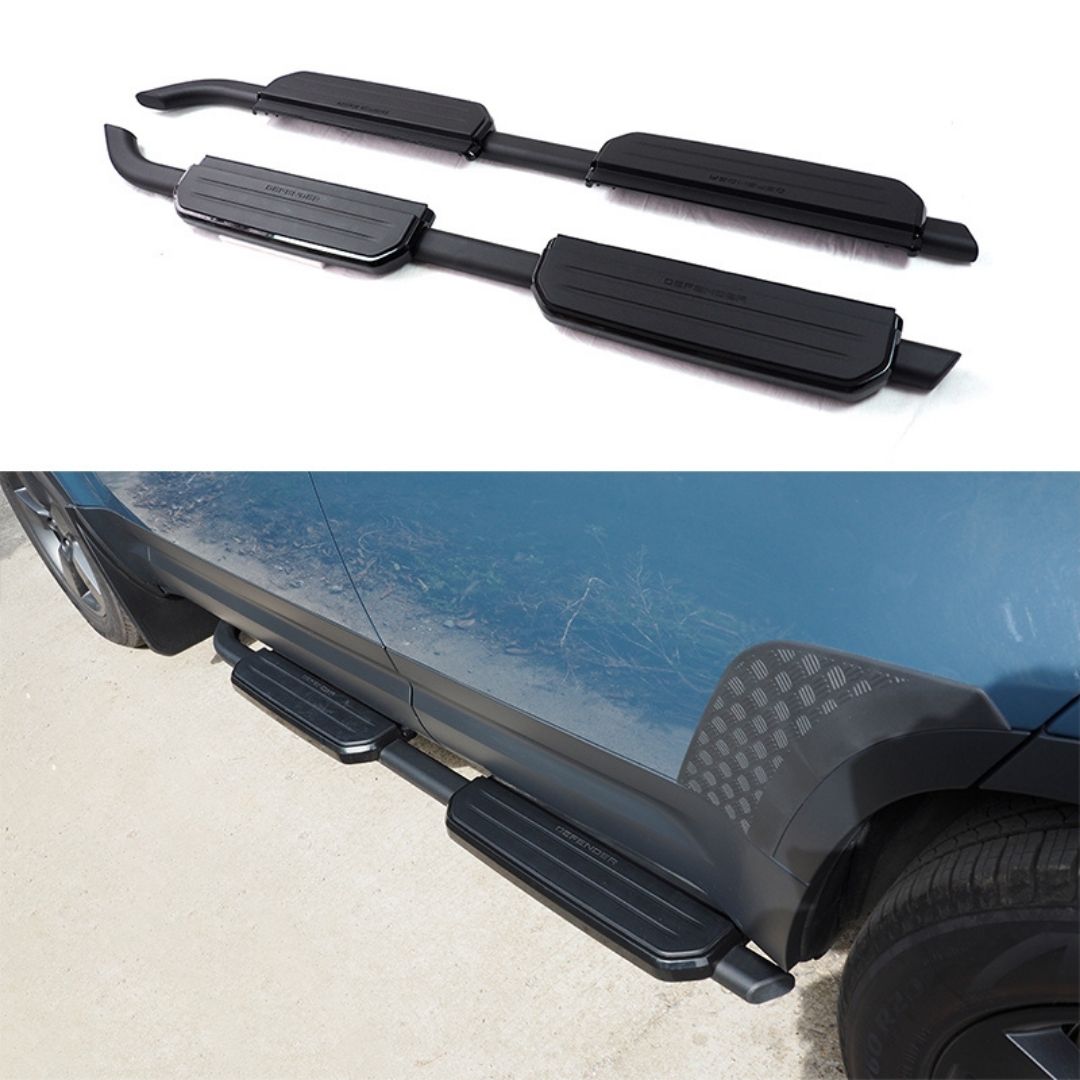 Defender 110/130 Side Steps (Black)