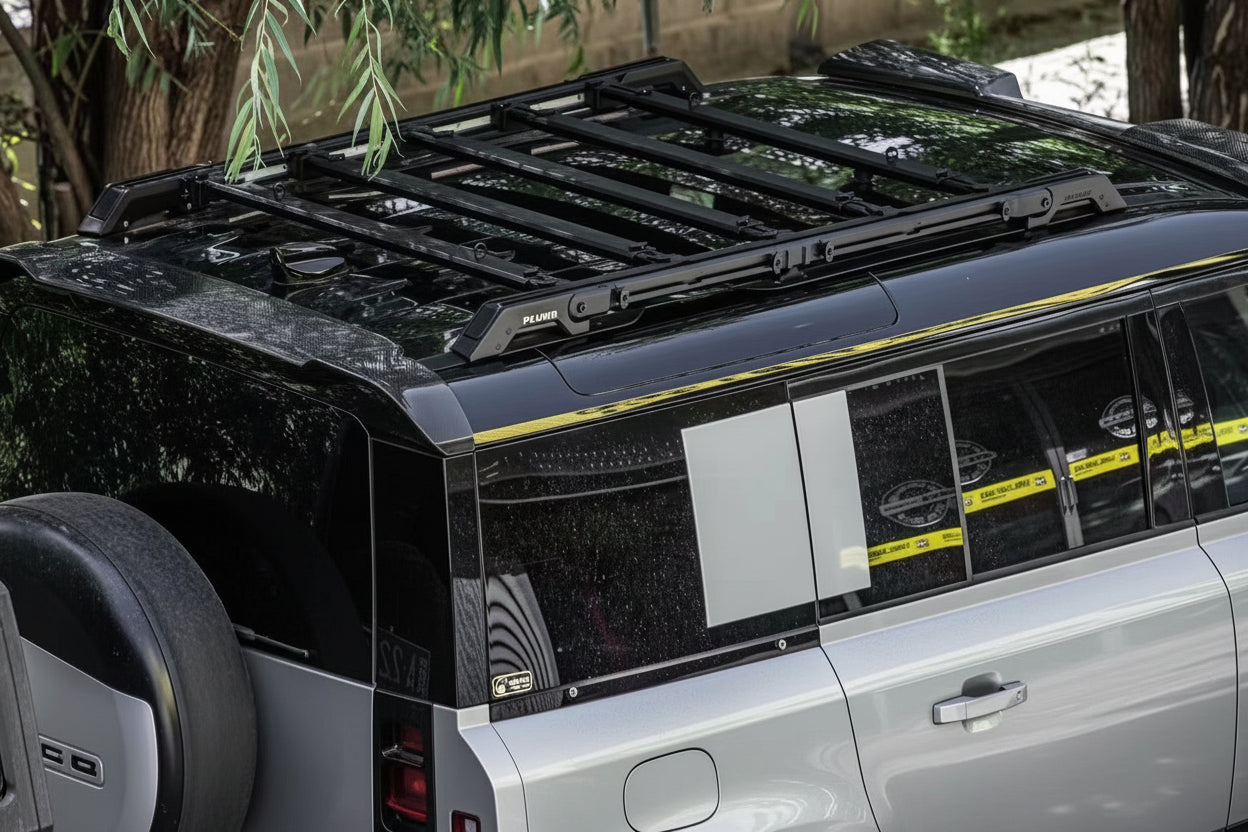 Premium Multi Function Full Length Roof Rack PLUMB – Suits Defender 110