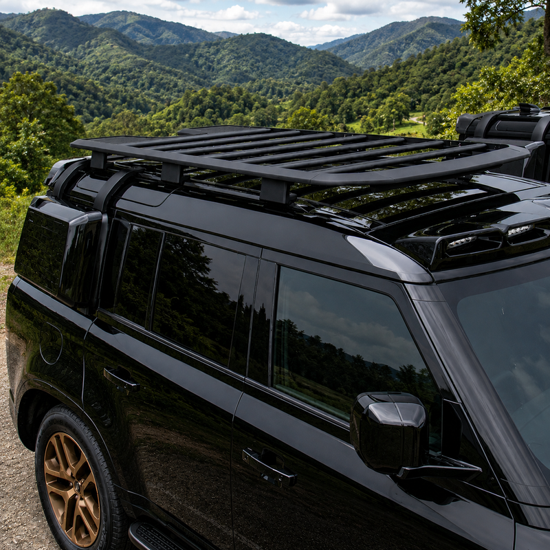 Expedition Roof Rack – Suits Defender 110 - All Black