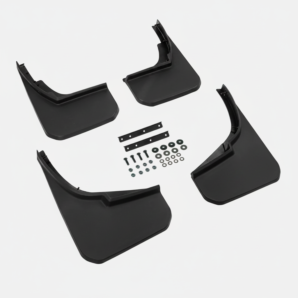 Mud Flaps (Wide/Classic, 4pc) - Suits Defender 110 | Aftermarket