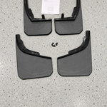 Mud Flaps - No Drill Wide Mud Flap Kit - Black (4pc) - Suits Defender 90 & 110 | Aftermarket