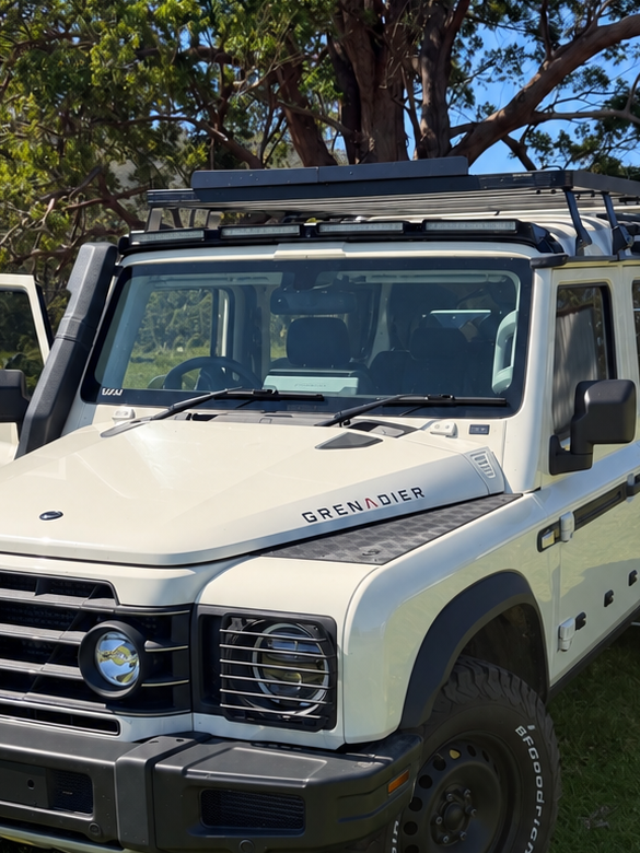 4 LED Roof Light Bar (Gloss Black) - Suits Grenadier / Quartermaster | Aftermarket