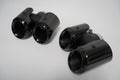 Exhaust Pipe Tips (Black) - Suits Petrol Defender | Aftermarket
