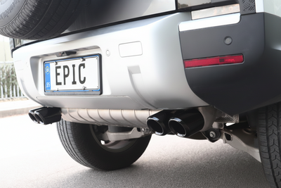 Exhaust Pipe Tips (Black) for Petrol Defender