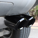 Exhaust Pipe Tips (Black) - Suits Petrol Defender | Aftermarket