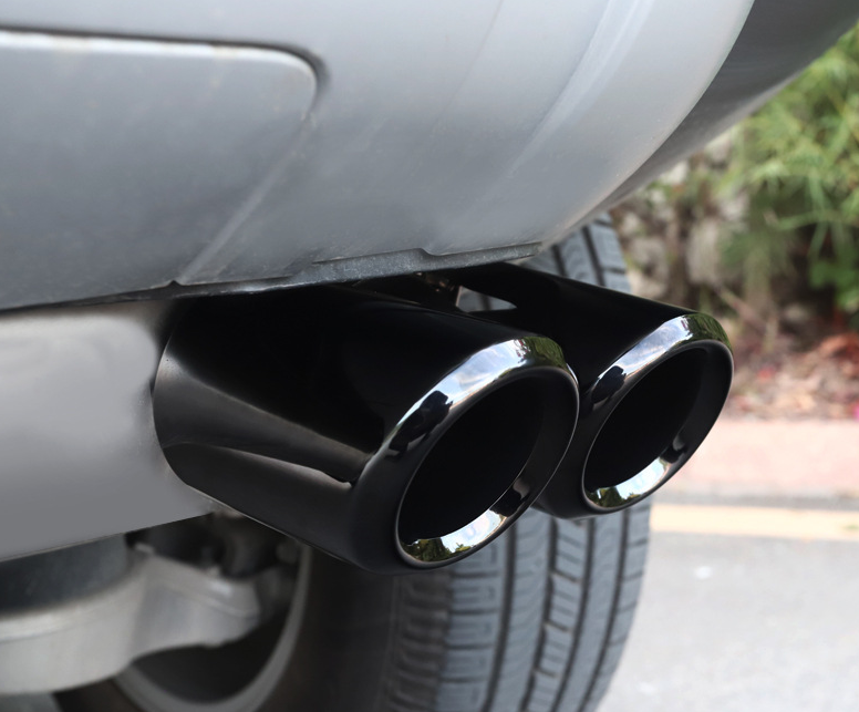 Exhaust Pipe Tips (Black) - Suits Petrol Defender | Aftermarket