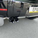 Exhaust Pipe Tips (Black) - Suits Diesel Defender | Aftermarket