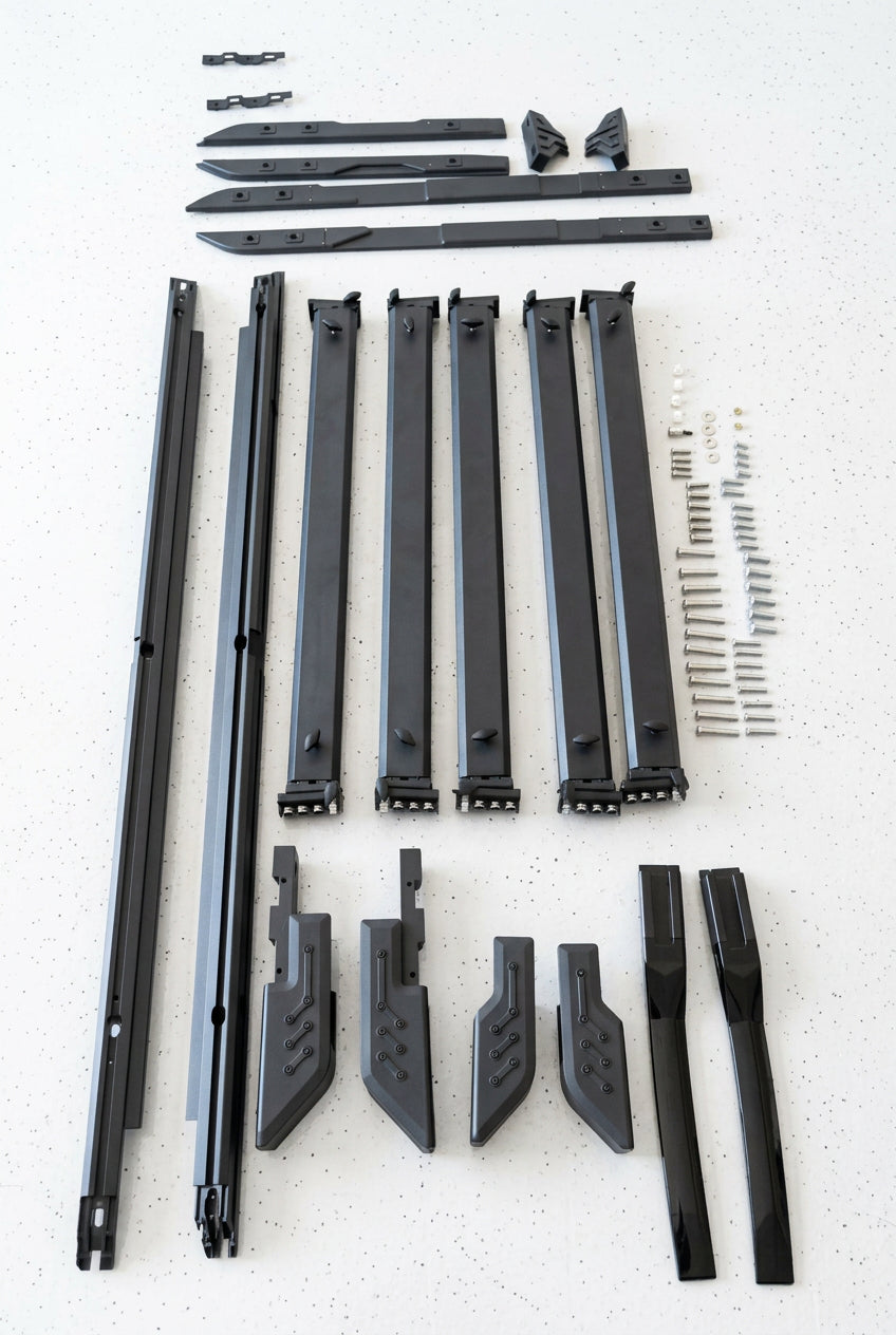 Low Profile Adjustable Roof Rack & Folding Ladder Combo – Suits Defender 110 L663 2020+