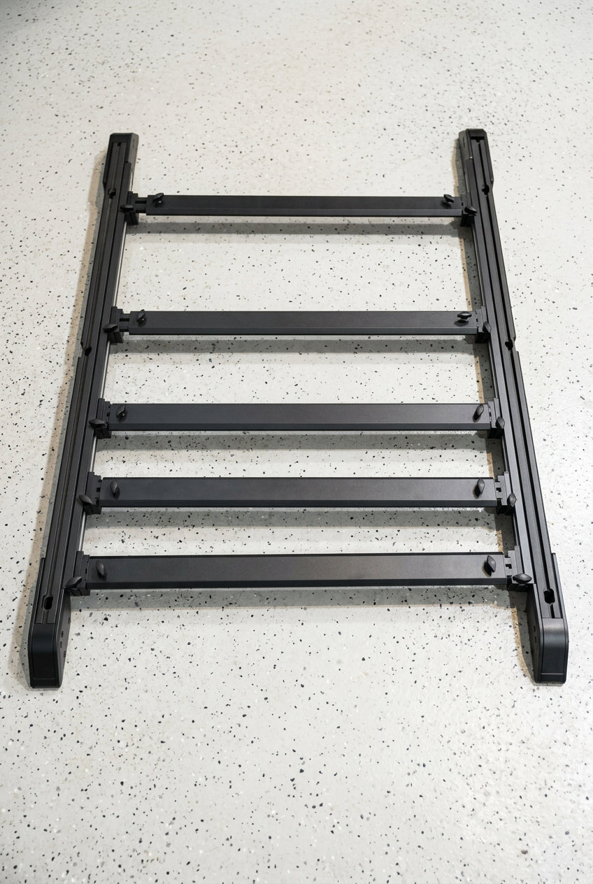 Low Profile Adjustable Roof Rack & Folding Ladder Combo – Suits Defender 110 L663 2020+