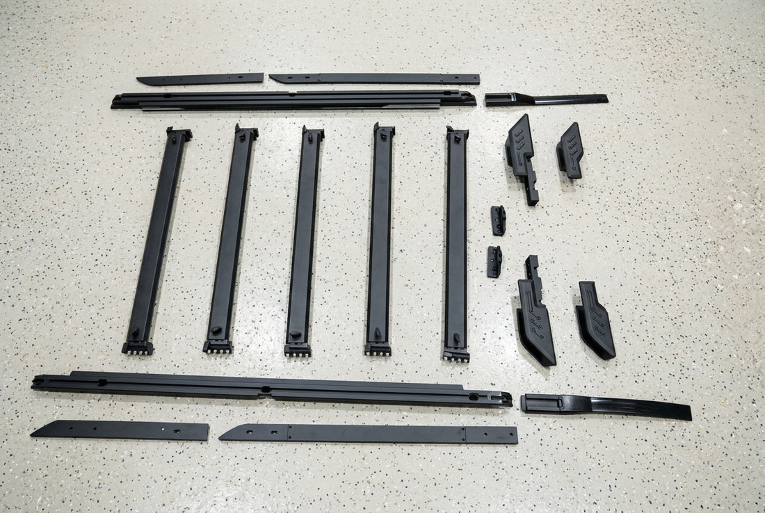 Low Profile Adjustable Roof Rack & Folding Ladder Combo – Suits Defender 110 L663 2020+