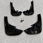 Urban Style Gloss Black Slim lIne Mud Flap Kit – Suits Defender 90 / 110 - Aftermarket