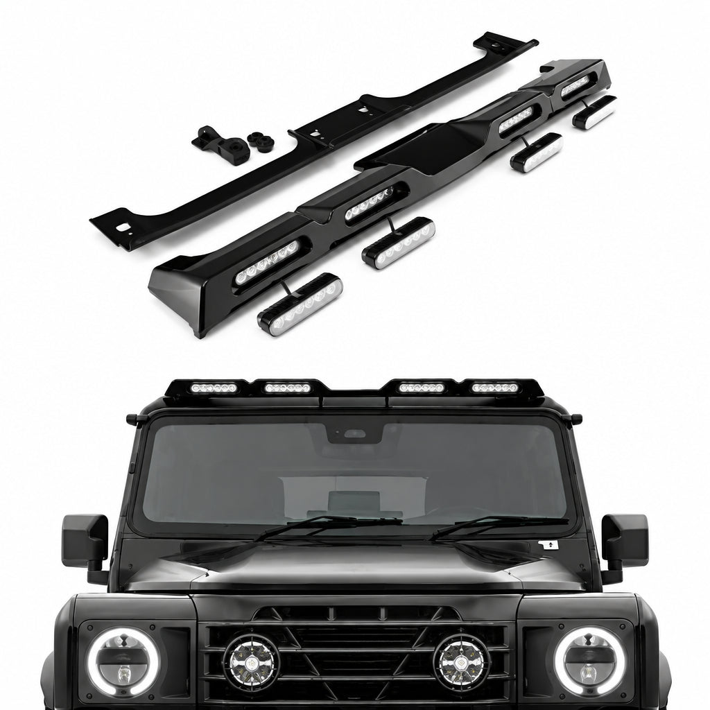 4 LED Roof Light Bar (Gloss Black) - Suits Grenadier / Quartermaster | Aftermarket