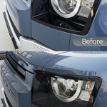 Clear Headlight Covers - Suits Defender 90/110/130 | Aftermarket