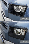 Clear Headlight Covers - Suits Defender 90/110/130 | Aftermarket