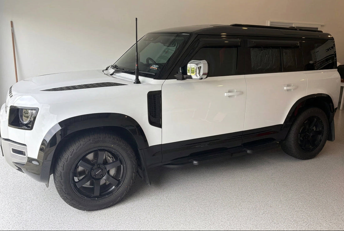 Wide Wheel Arch Flares – Gloss or Matte Black - Suits Defender 110