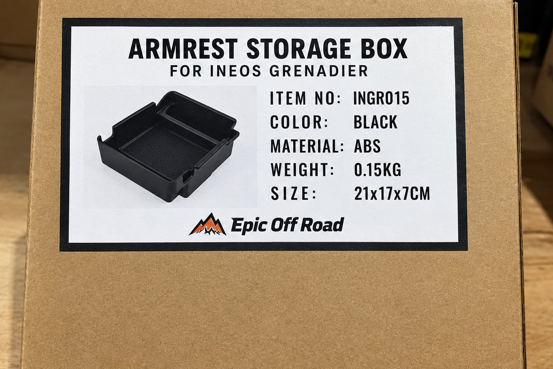 Armrest Storage Box – Suits INEOS Grenadier & Quartermaster