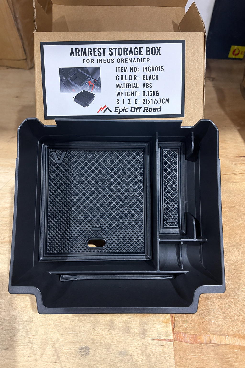 Armrest Storage Box – Suits INEOS Grenadier & Quartermaster