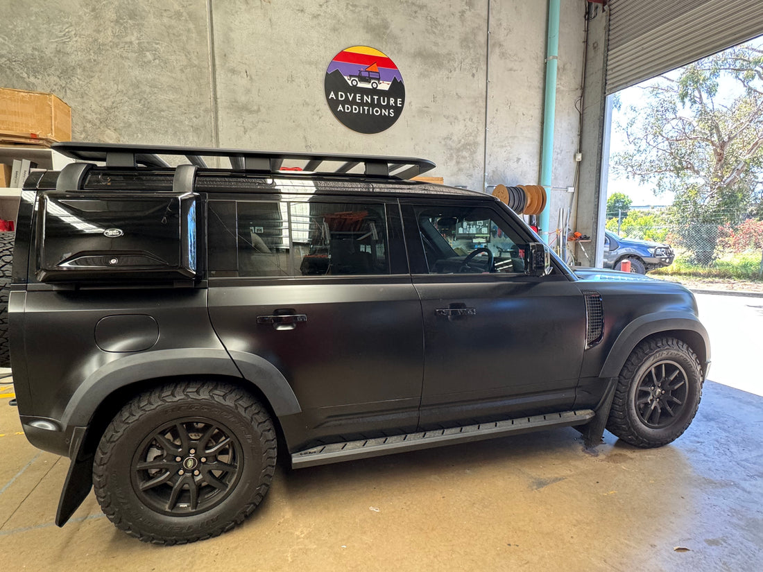 Wide Wheel Arch Flares – Gloss or Matte Black - Suits Defender 110