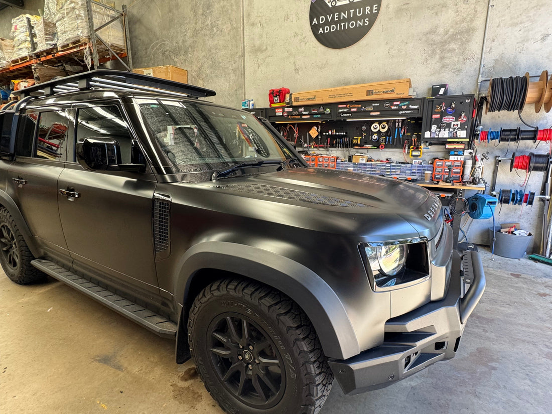 Wide Wheel Arch Flares – Gloss or Matte Black - Suits Defender 110