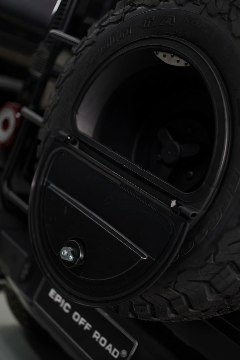 Spare Wheel Cover Storage Box (Black) - Suits INEOS Grenadier | Aftermarket