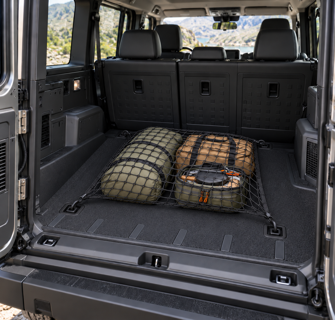 Rear Cargo Storage Net - Suits Ineos Grenadier Wagon