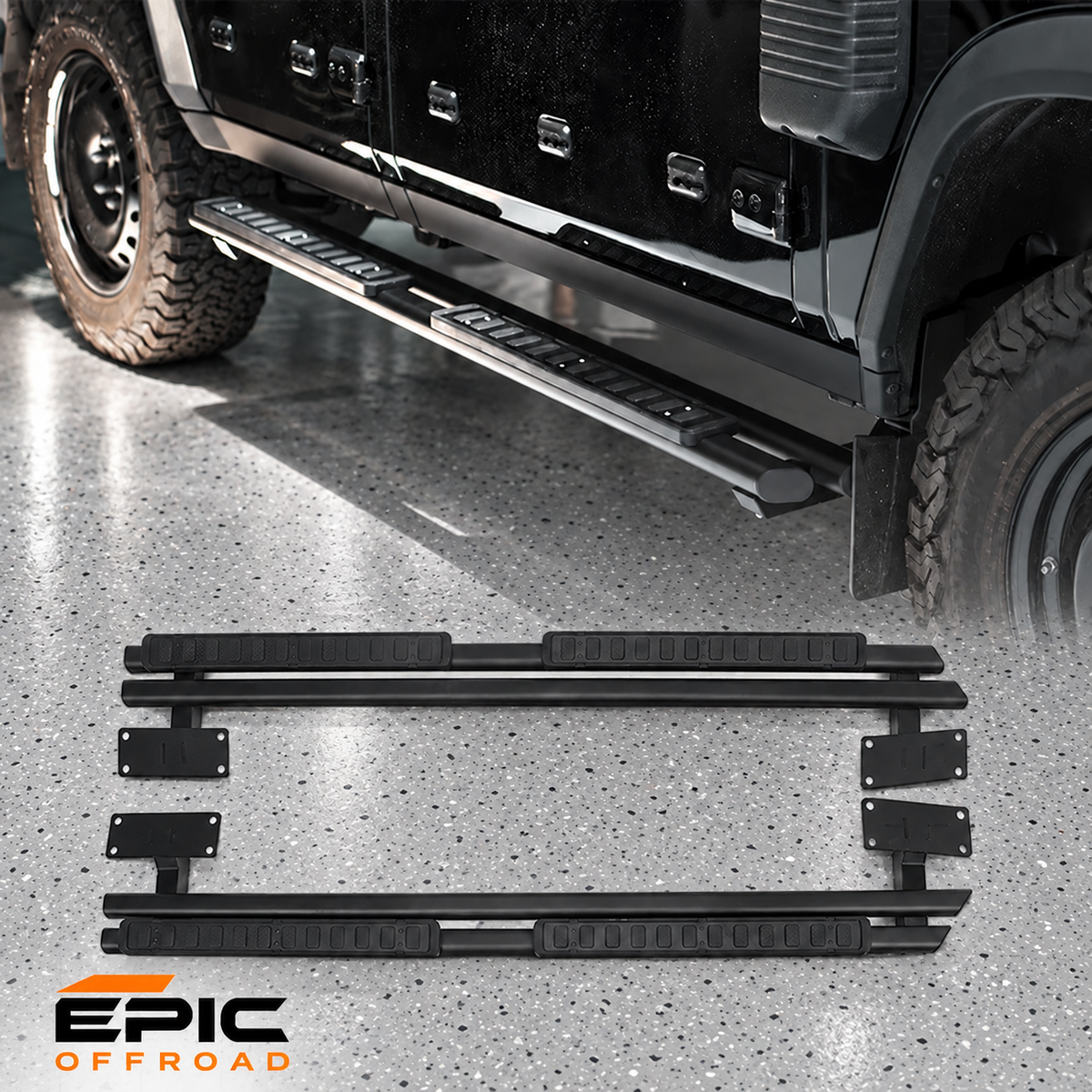 INEOS Grenadier Fixed Side Steps (Black)