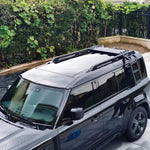 Low Profile Adjustable Roof Rack & Folding Ladder Combo – Suits Defender 110 L663 2020+