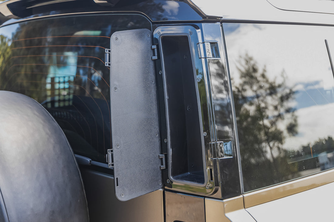 D-Pillar Tailgate Storage Boxes – Suits Defender 90 / 110 / 130