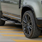 Black Side Steps – OEM Style Alloy Running Boards - Suits Defender 110/130