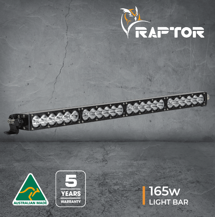 Ultra-Vision 165w Raptor Grille Light Bar - Suits All Defender (2019+) | Aftermarket