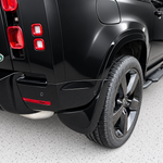 Urban Style Gloss Black Slim lIne Mud Flap Kit – Suits Defender 90 / 110 - Aftermarket