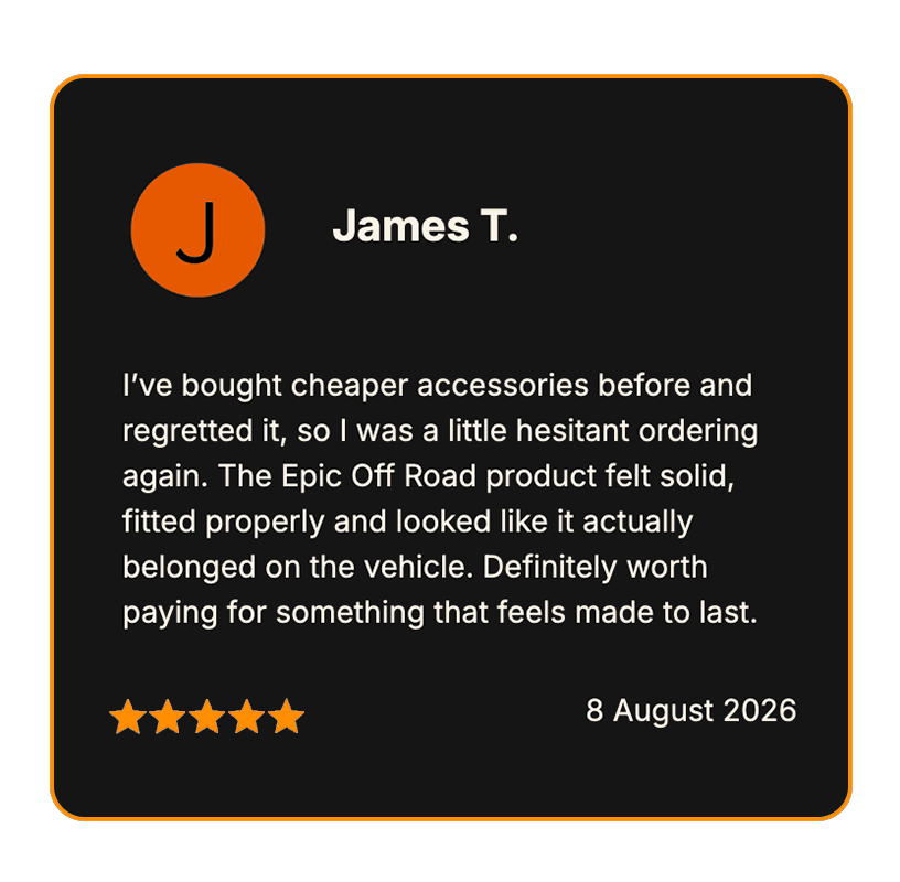 Review from James T.