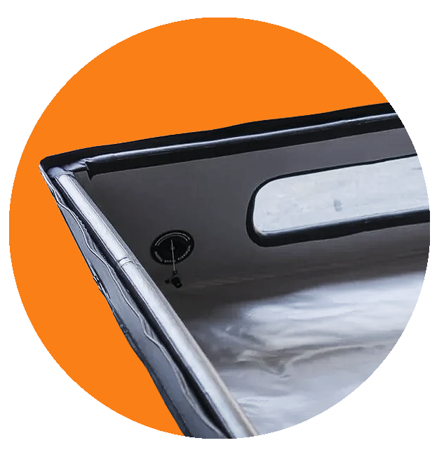 Hard outer shell close-up