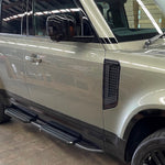 Black Side Steps – OEM Style Alloy Running Boards - Suits Defender 110/130