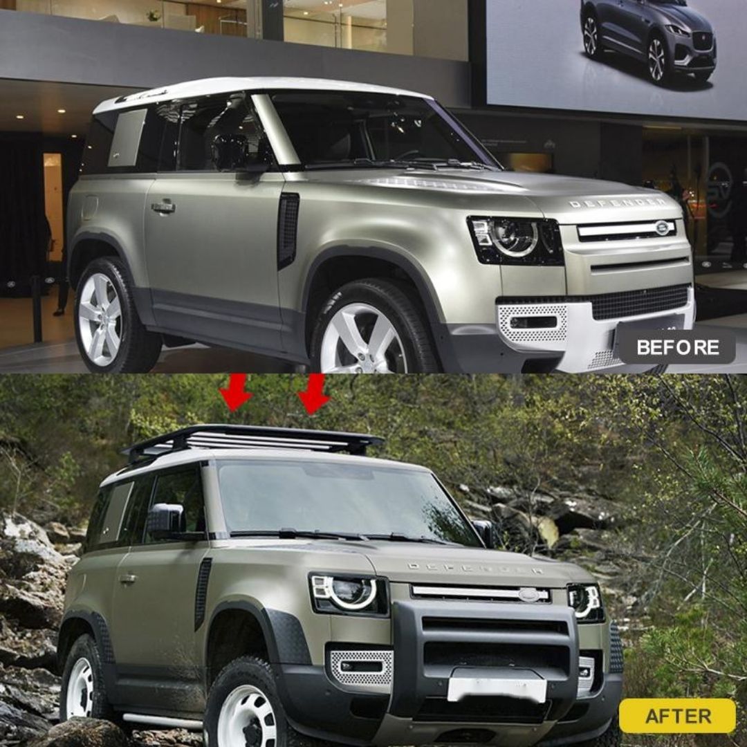 Defender 90 Roof Rack (Black) Epic Offroad