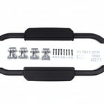 Black Side Steps –  Alloy Running Boards - Suits Defender 90