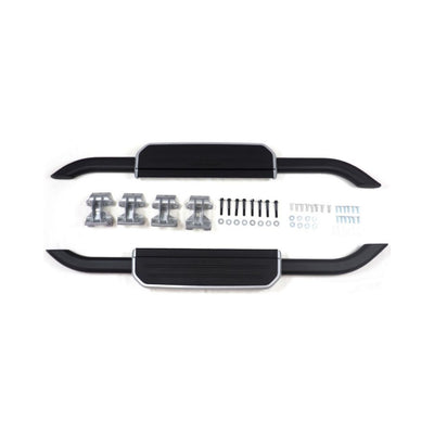 Side Steps – Fixed - Black - Suits Defender 90