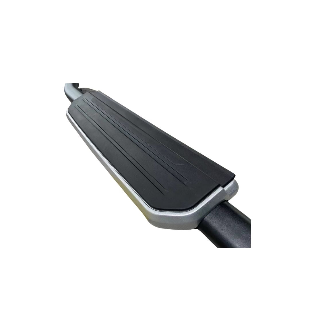 Black Side Steps –  Alloy Running Boards - Suits Defender 90