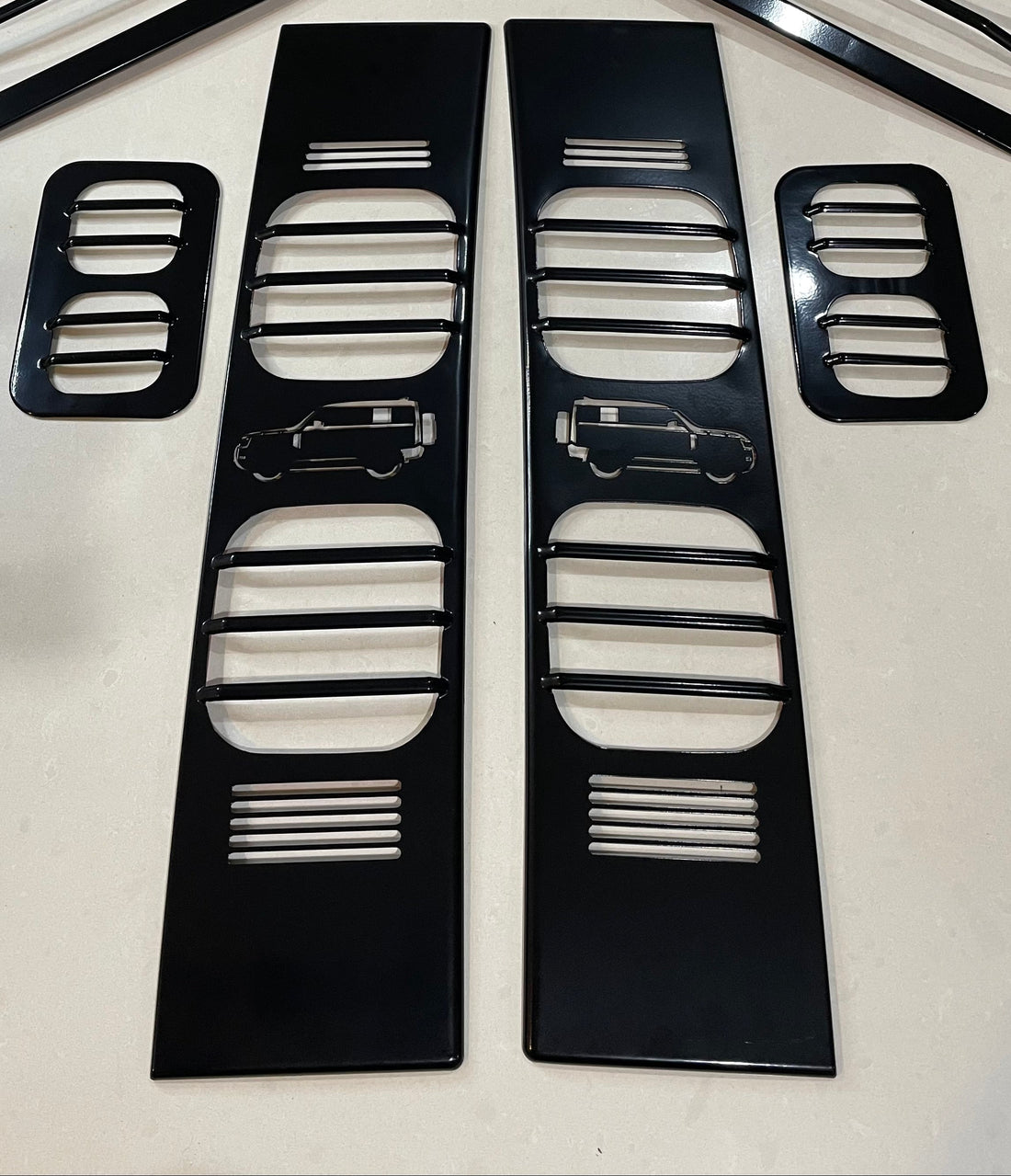 Tail Light Grille Set – 4 Piece Black