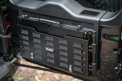 Tailgate Multi Function Fold Out Platform PLUMB – Suits Defender 90 / 110 / 130