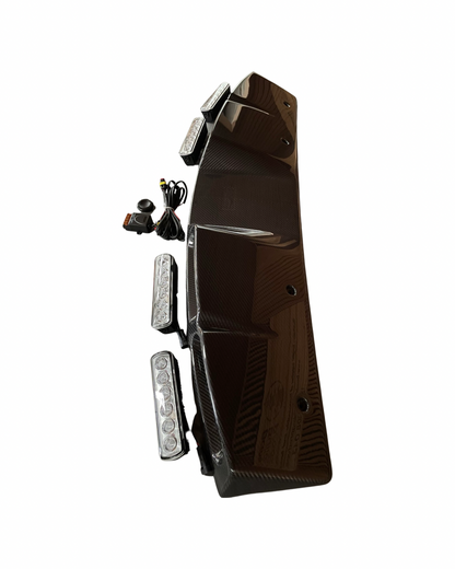 Light Bar 4 LED + Control Unit (Carbon Fibre)